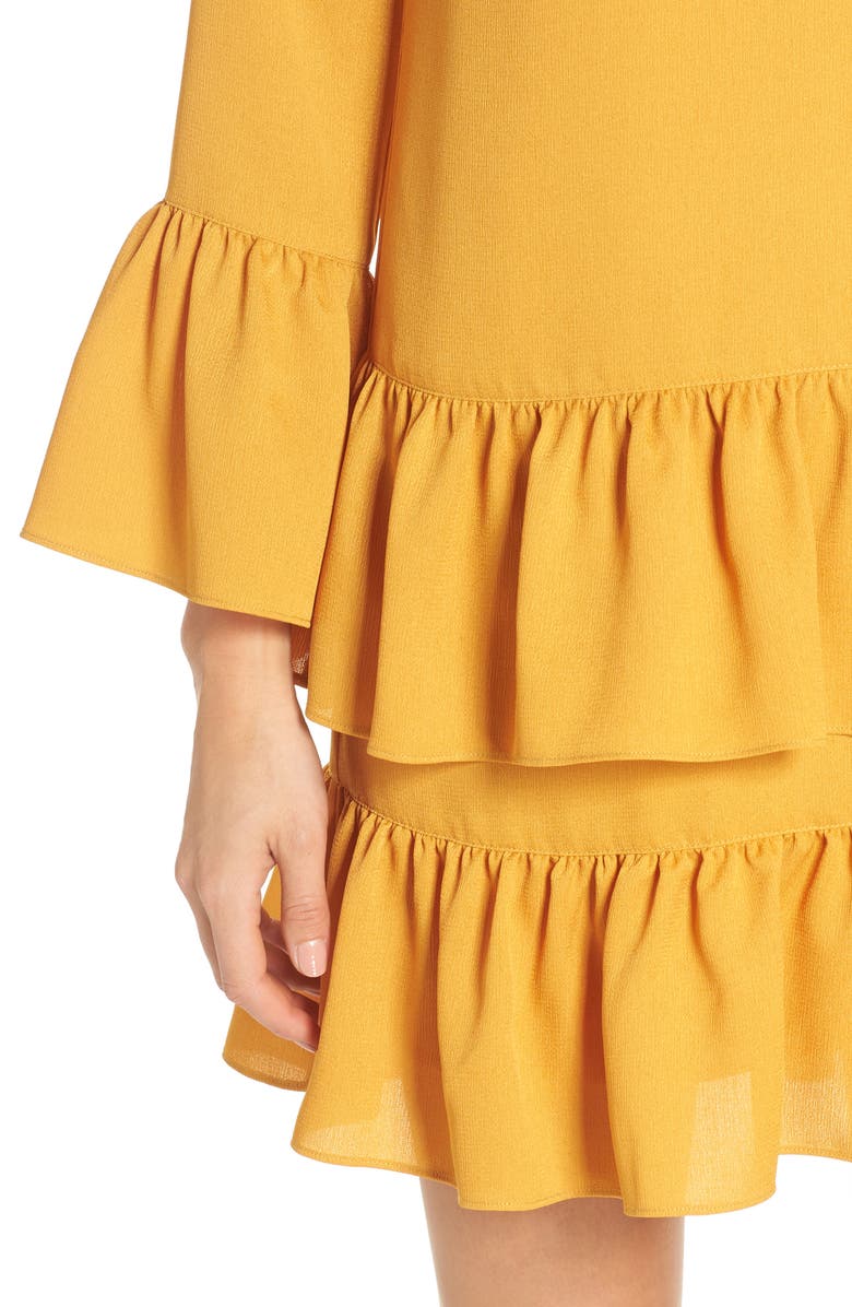 Chelsea28 Flounce Hem Shift Dress, Alternate, color,