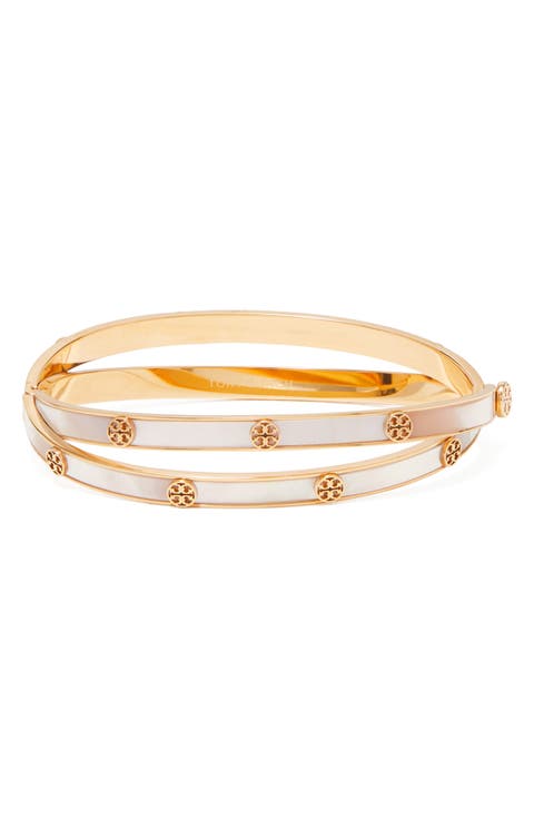 Icon Mother of Pearl Double Bangle