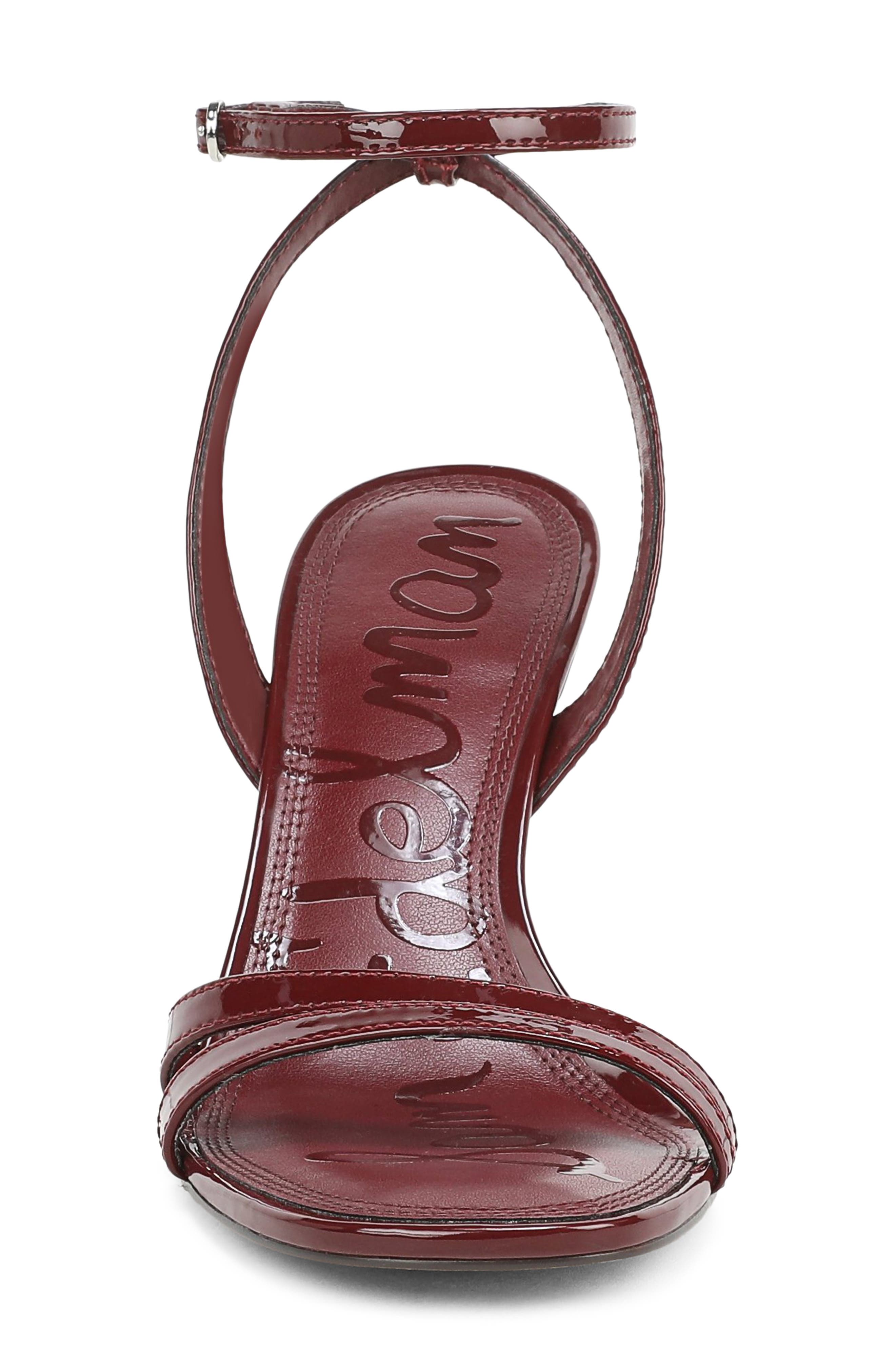 Junie Ankle Strap Sandal, Alternate, color, FRENCH MERLOT