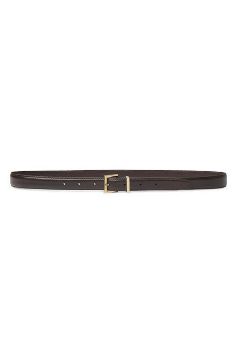 The Square Buckle Leather Belt