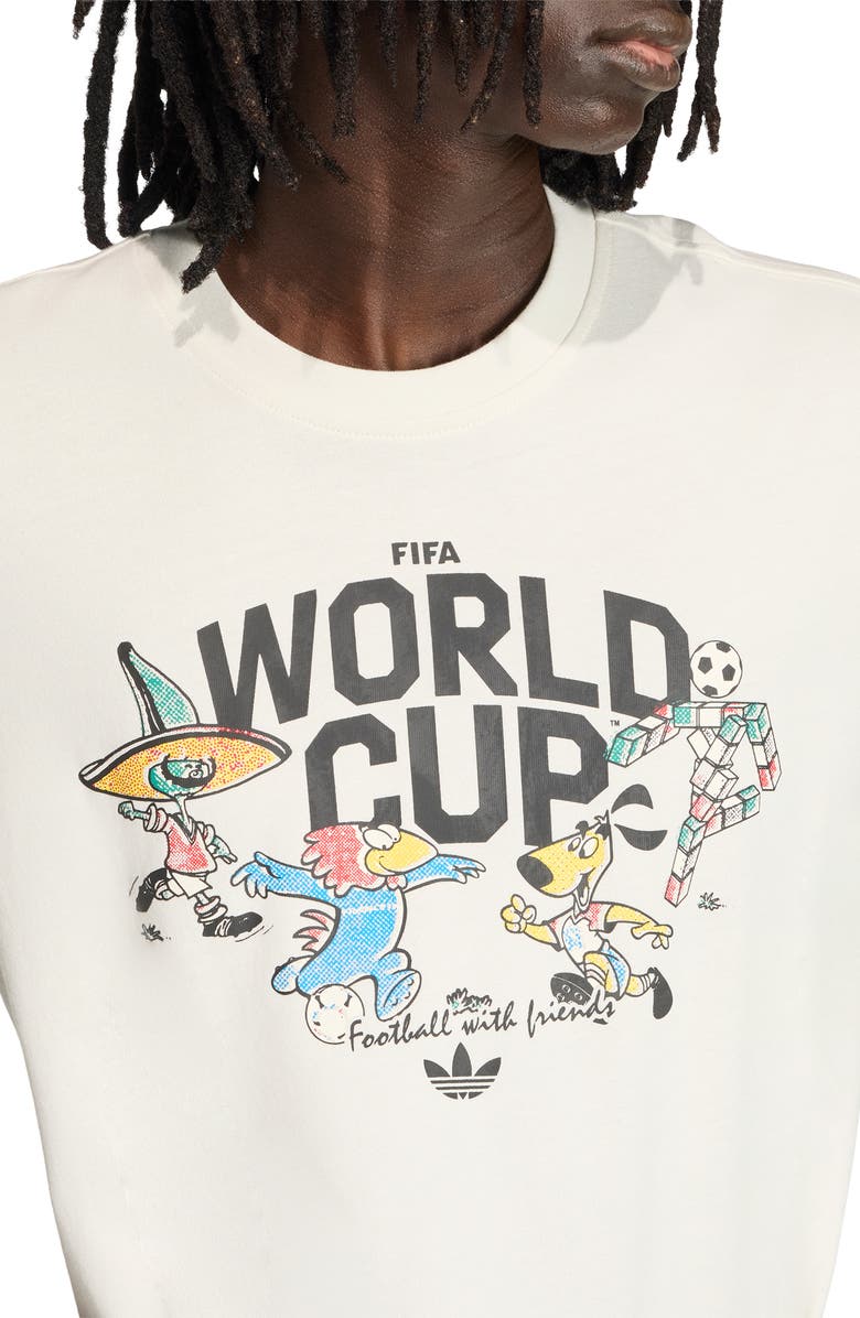 adidas Mascot Graphic T-Shirt, Alternate, color, Cloud White