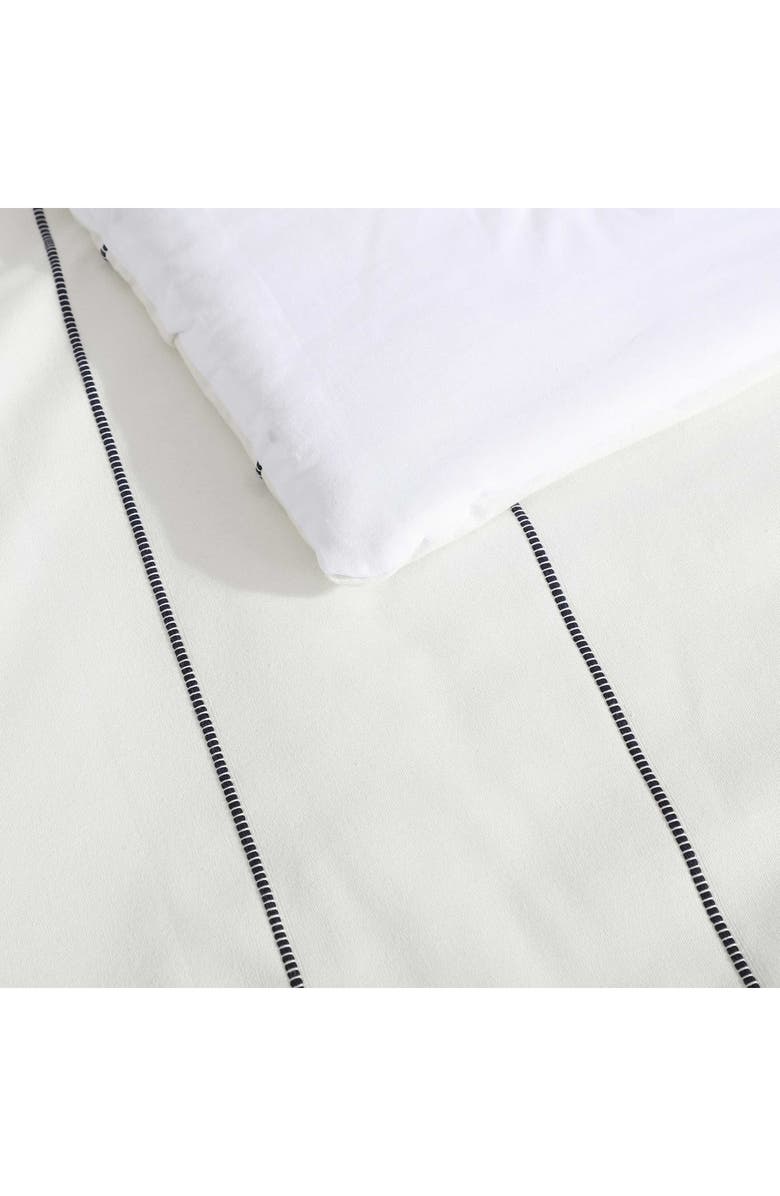 Nautica Naval Stripe Cotton Duvet Cover Set, Alternate, color, White