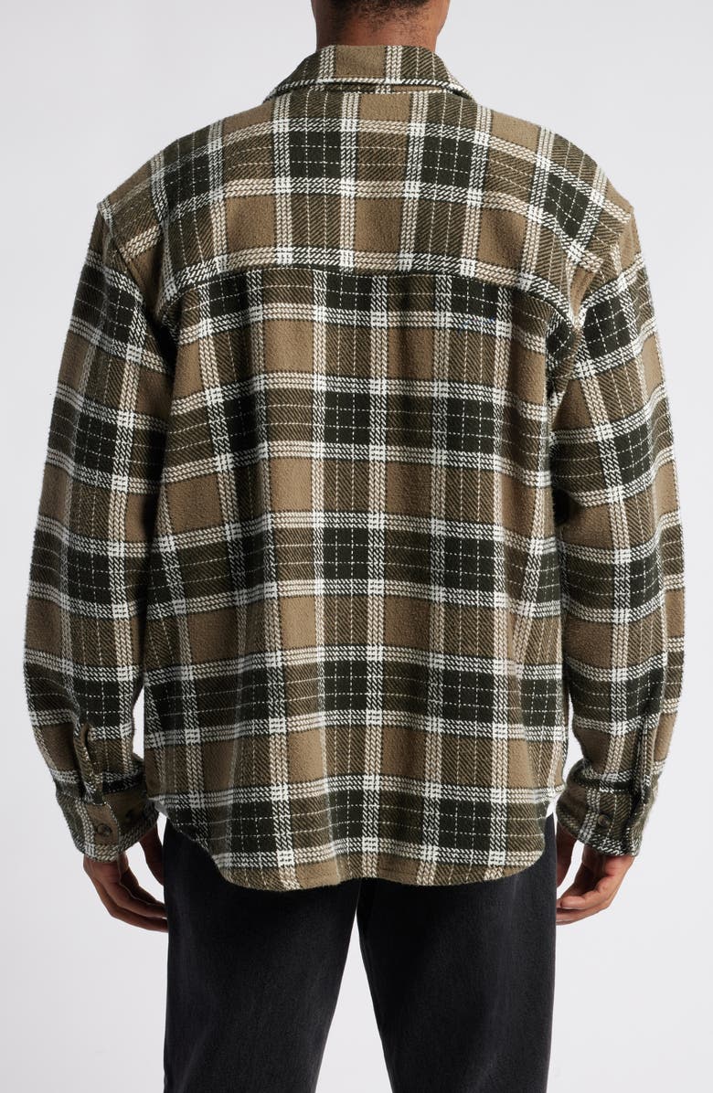 Obey Bigwig Picture Plaid Cotton Button-Up Shirt, Alternate, color, 