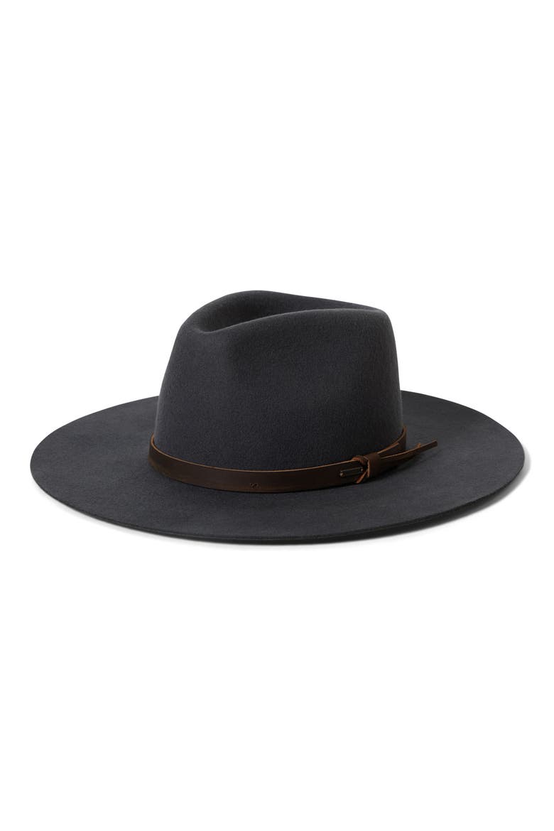 Hawkins Wool Cowboy Hat, Main, color, ASPHALT/ BROWN