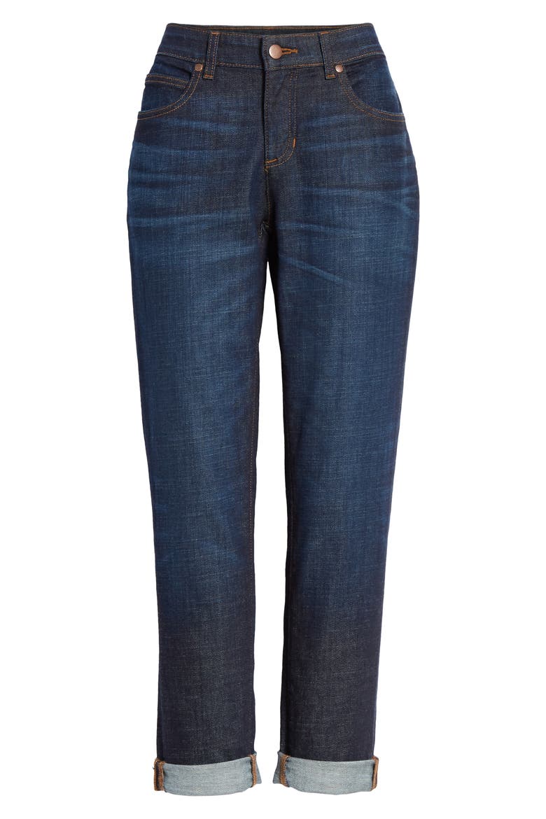 Organic Cotton Boyfriend Jeans, Alternate, color, UTILITY DENIM