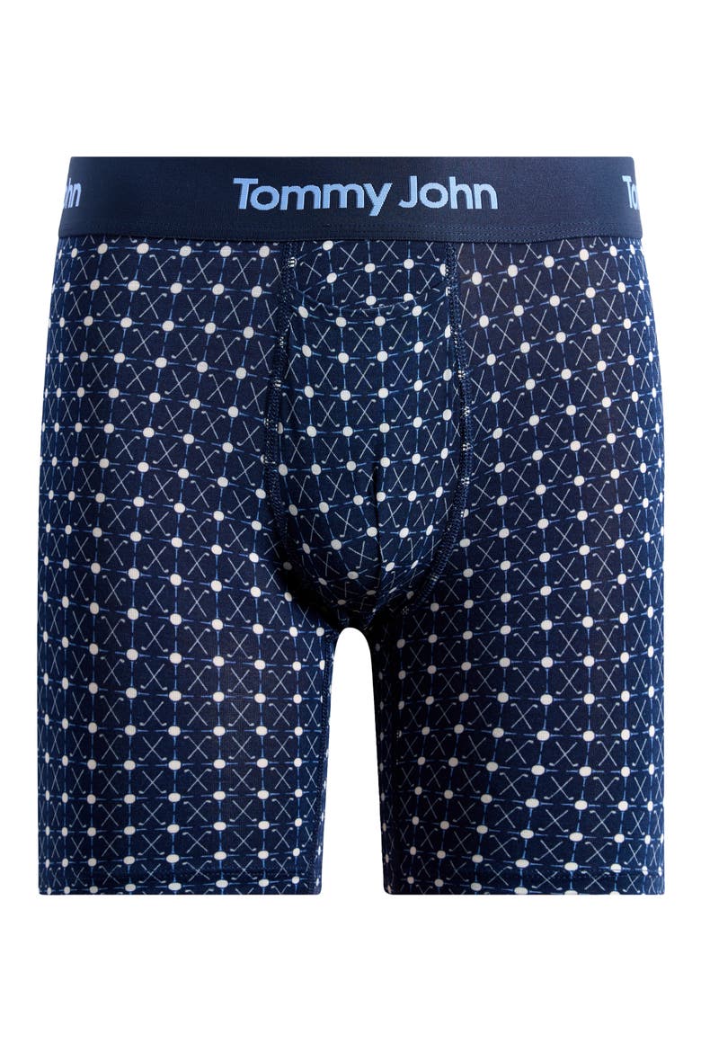 Second Skin 6-Inch Boxer Briefs, Alternate, color, DRESS BLUES GEO