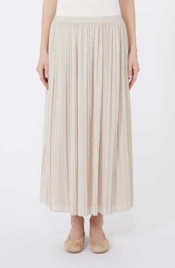 Weekend Max Mara Cral Pleated Jersey Midi Skirt | Nordstrom