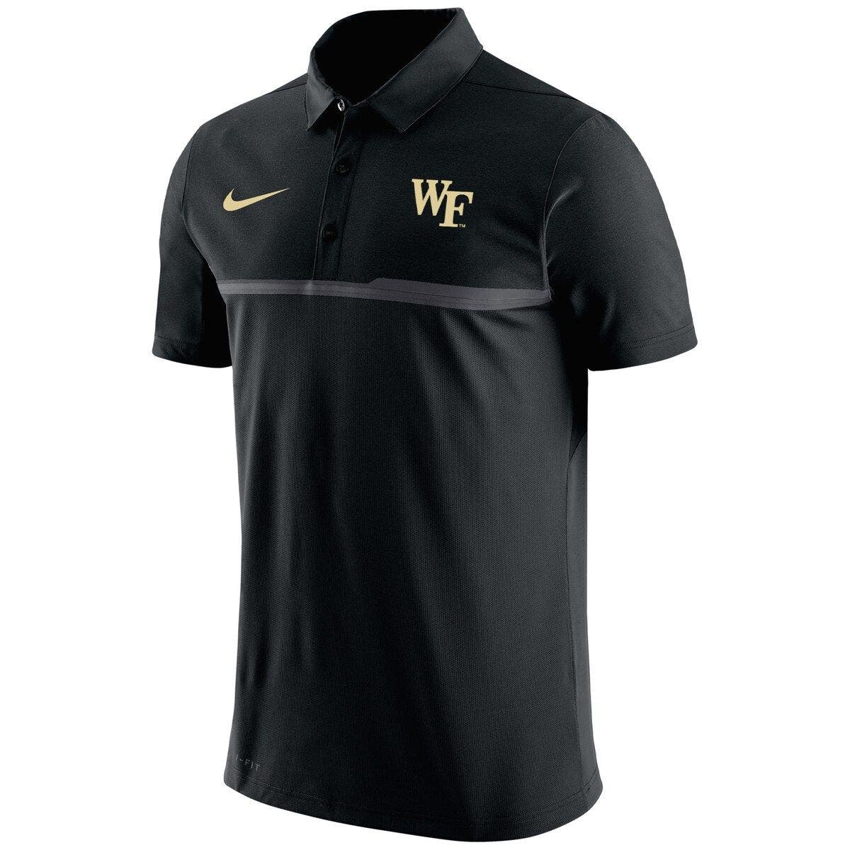 Men's Nike Black Wake Forest Demon Deacons Coaches Performance Polo - image 2