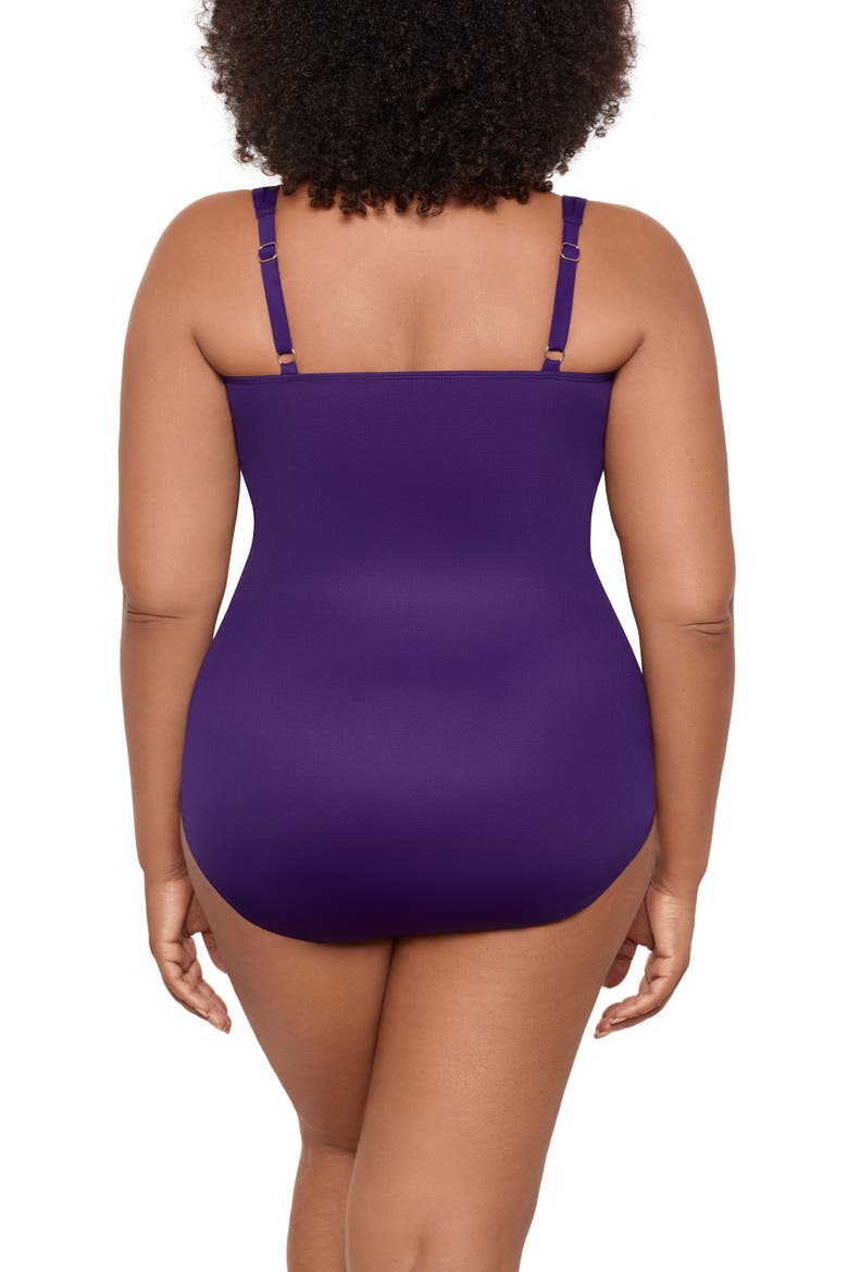 Sanibel Underwire One-Piece Swimsuit, Alternate, color, MULBERRY