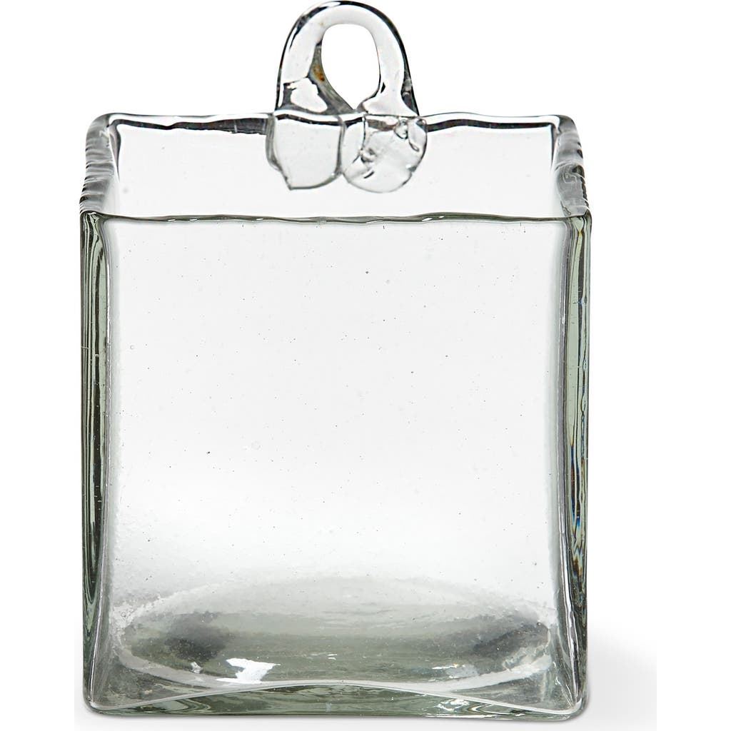 Tag Clarity Clear Square Glass Votive Candleholder For Decor In Transparent