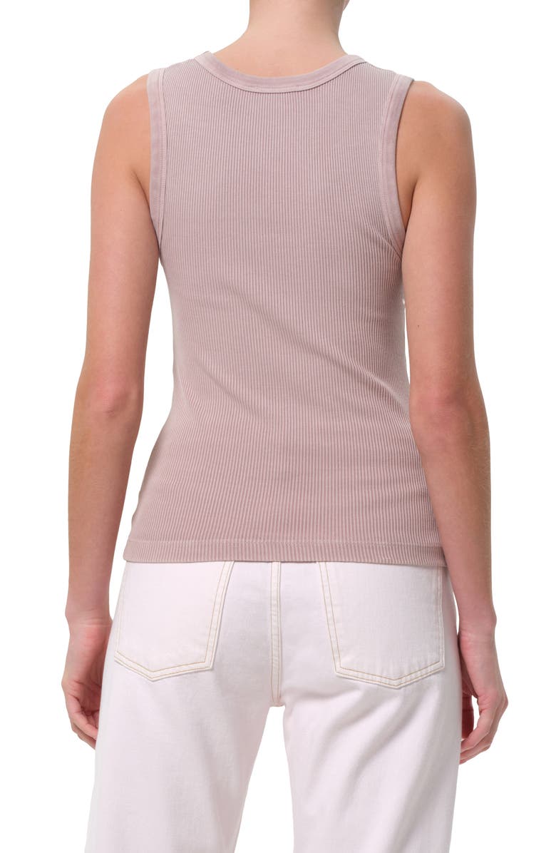 AGOLDE Poppy Rib Organic Cotton Blend Tank, Alternate, color, 