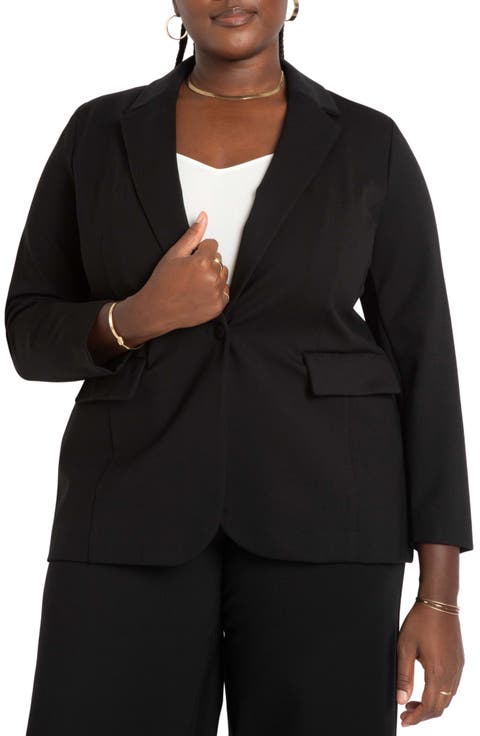 The Ultimate Stretch Long One Button Blazer