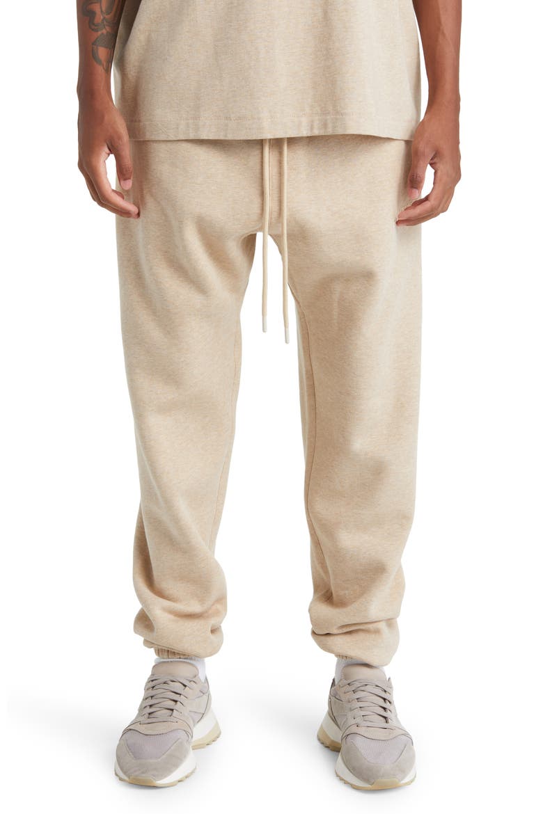 Essential Sweatpants, Main, color, GOLD HEATHER