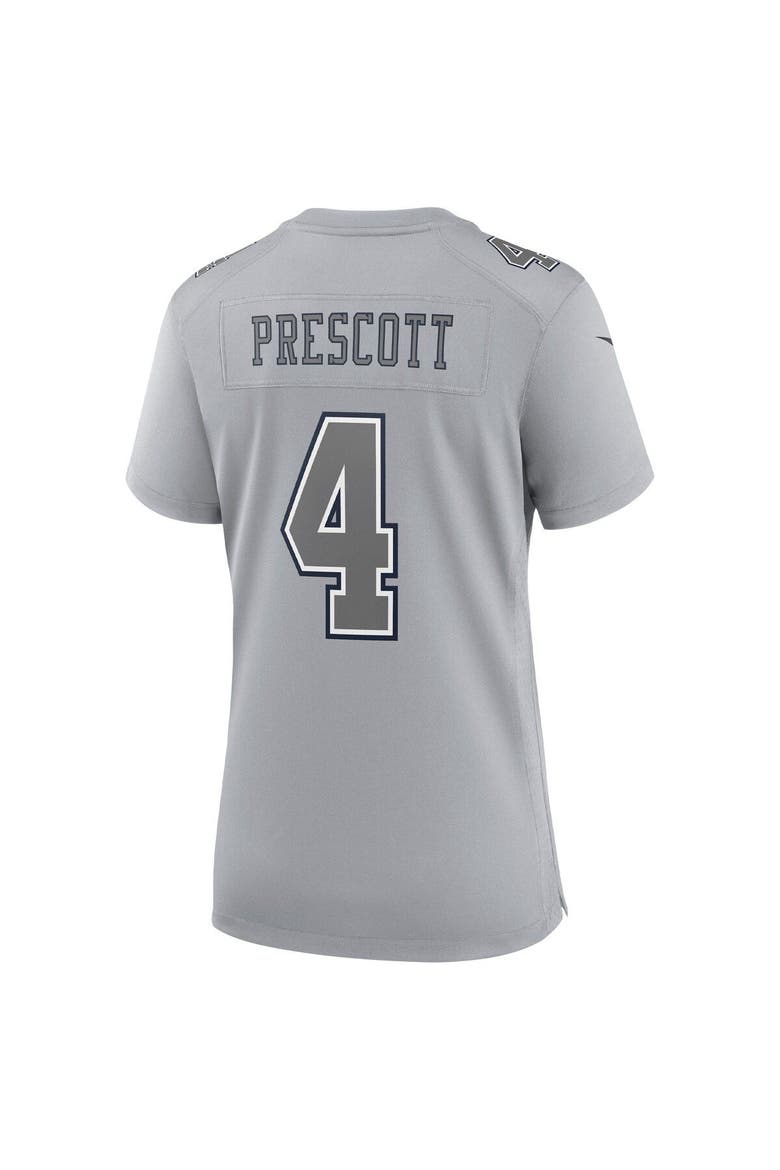 Women's Nike Dak Prescott Gray Dallas Cowboys Atmosphere Fashion Game Jersey, Alternate, color, Gray