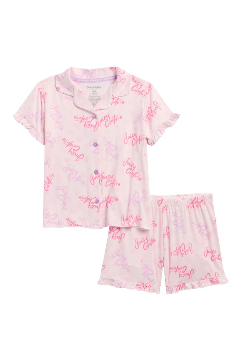 Kids' Logo Print Two-Piece Short Pajamas, Main, color, FAIRY LOGO