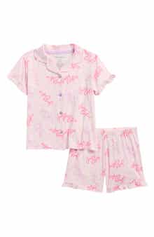 Juicy Couture Kids' Logo Print Two-Piece Short Pajamas