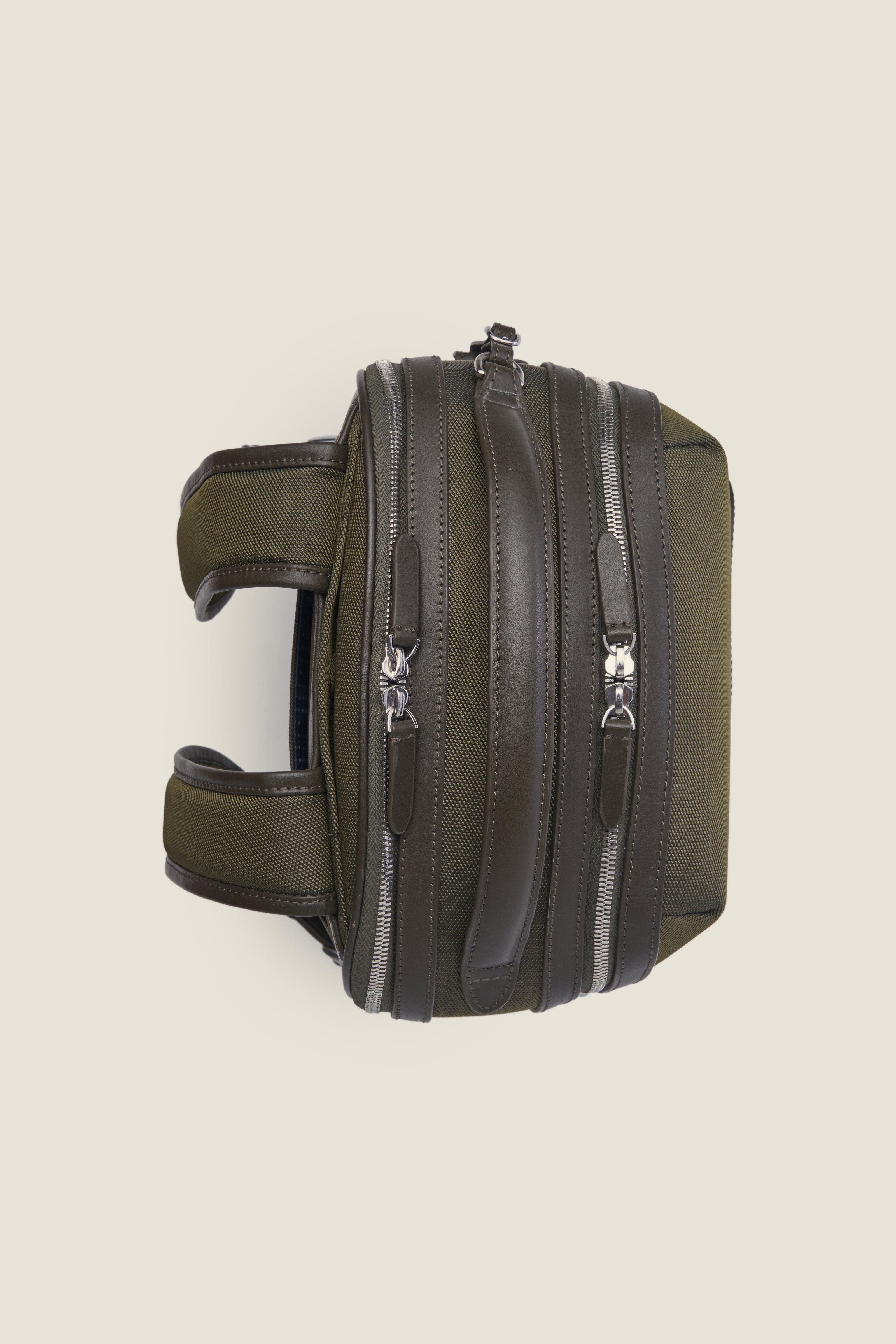 Pilot Organized Expandable Nylon Travel Backpack, Alternate, color, Olive Nylon
