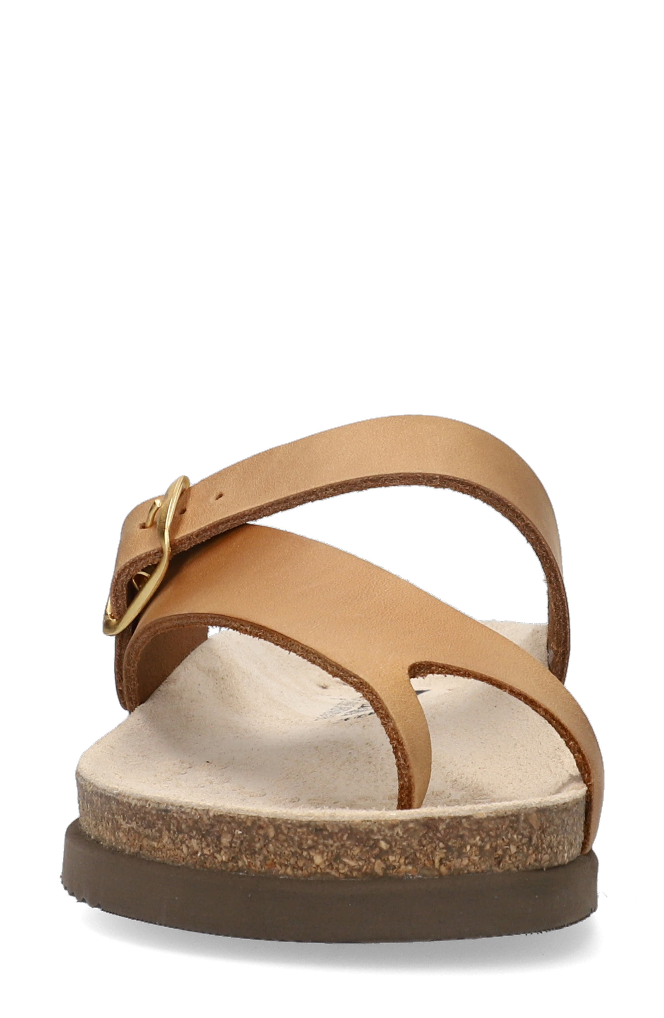 Helen Toe Loop Sandal, Alternate, color, CAMEL SCRATCH LEATHER