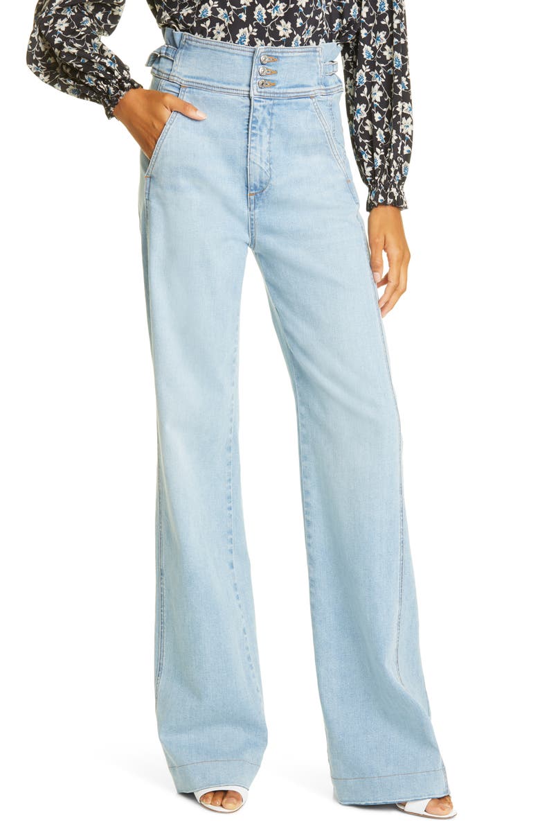 Veronica Beard Vira Wide Leg Jeans, Main, color,