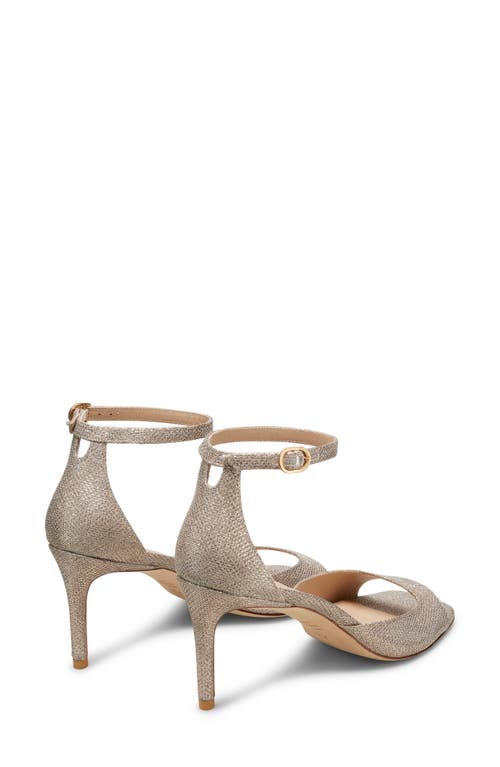 Stuart Weitzman Nudistia 75 Sandal In Gray