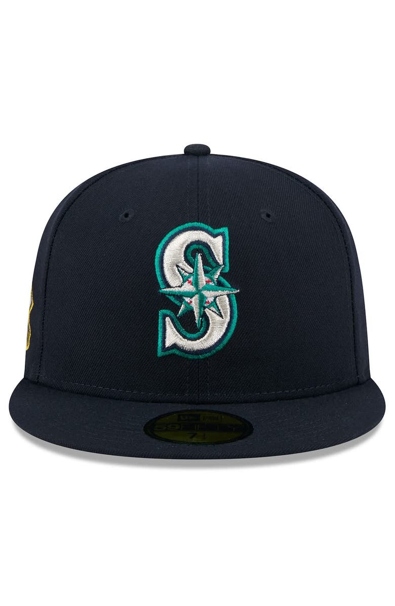 New Era Men's New Era Navy Seattle Mariners 2025 Jackie Robinson Day 59FIFTY Fitted Hat, Alternate, color, Navy