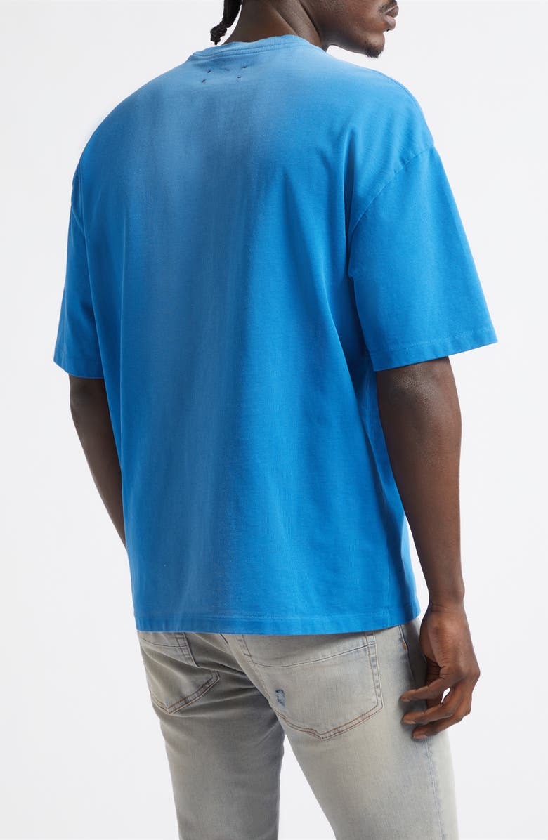 AMIRI Arts District Faded Cotton T-Shirt, Alternate, color, Sapphire