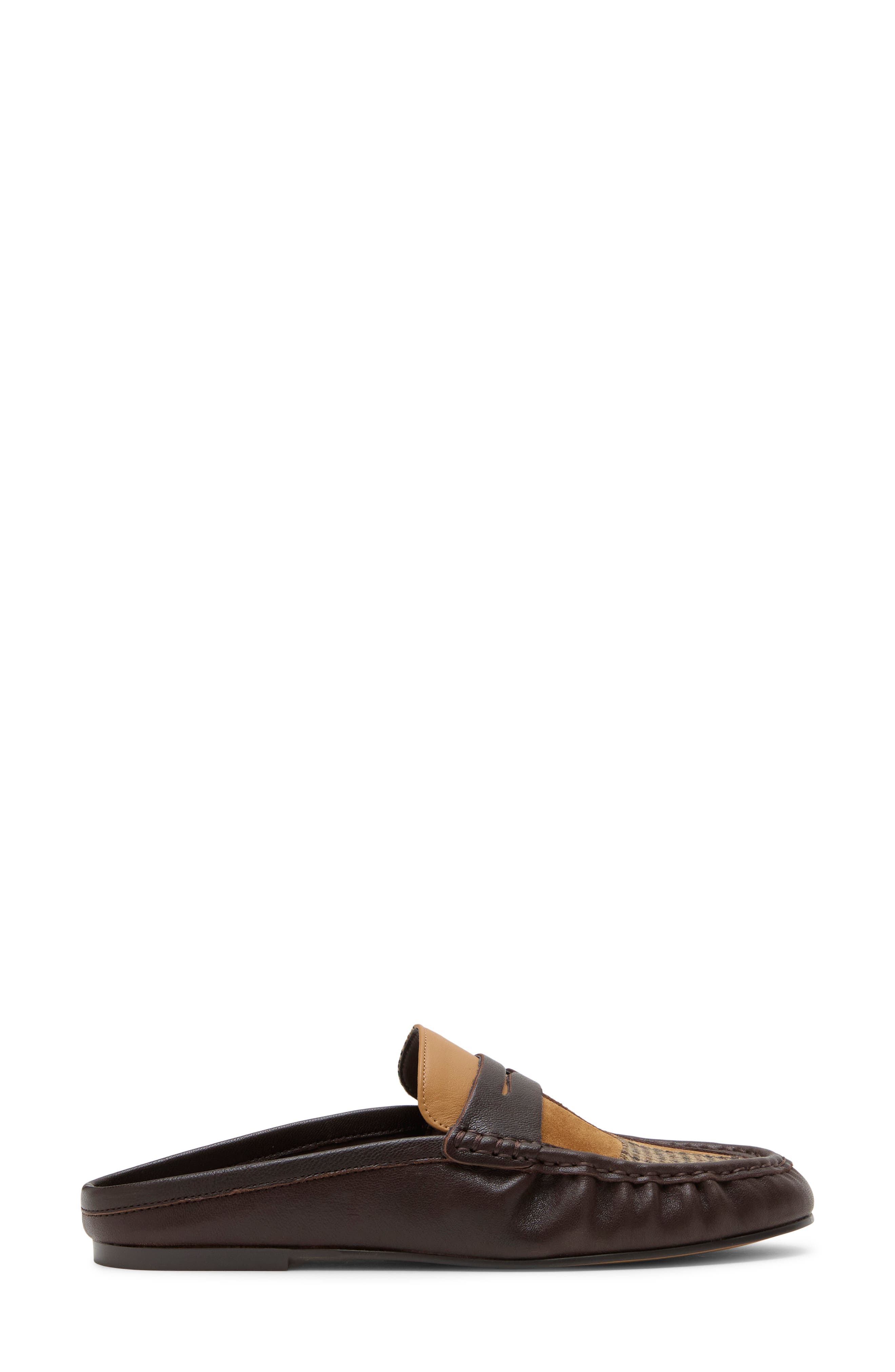 Rafe Patch Flat Mule, Alternate, color, TAN PLAID