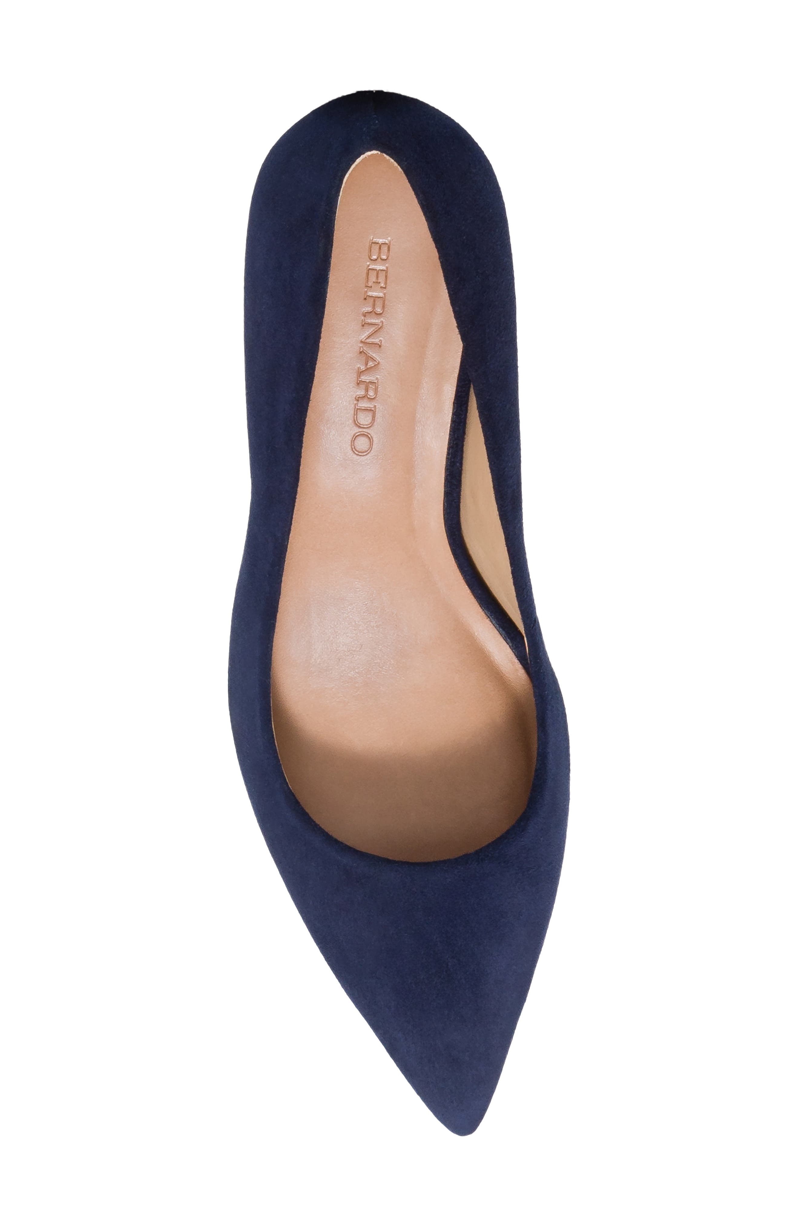 Giselle Pump, Alternate, color, DARK NAVY KID SUEDE