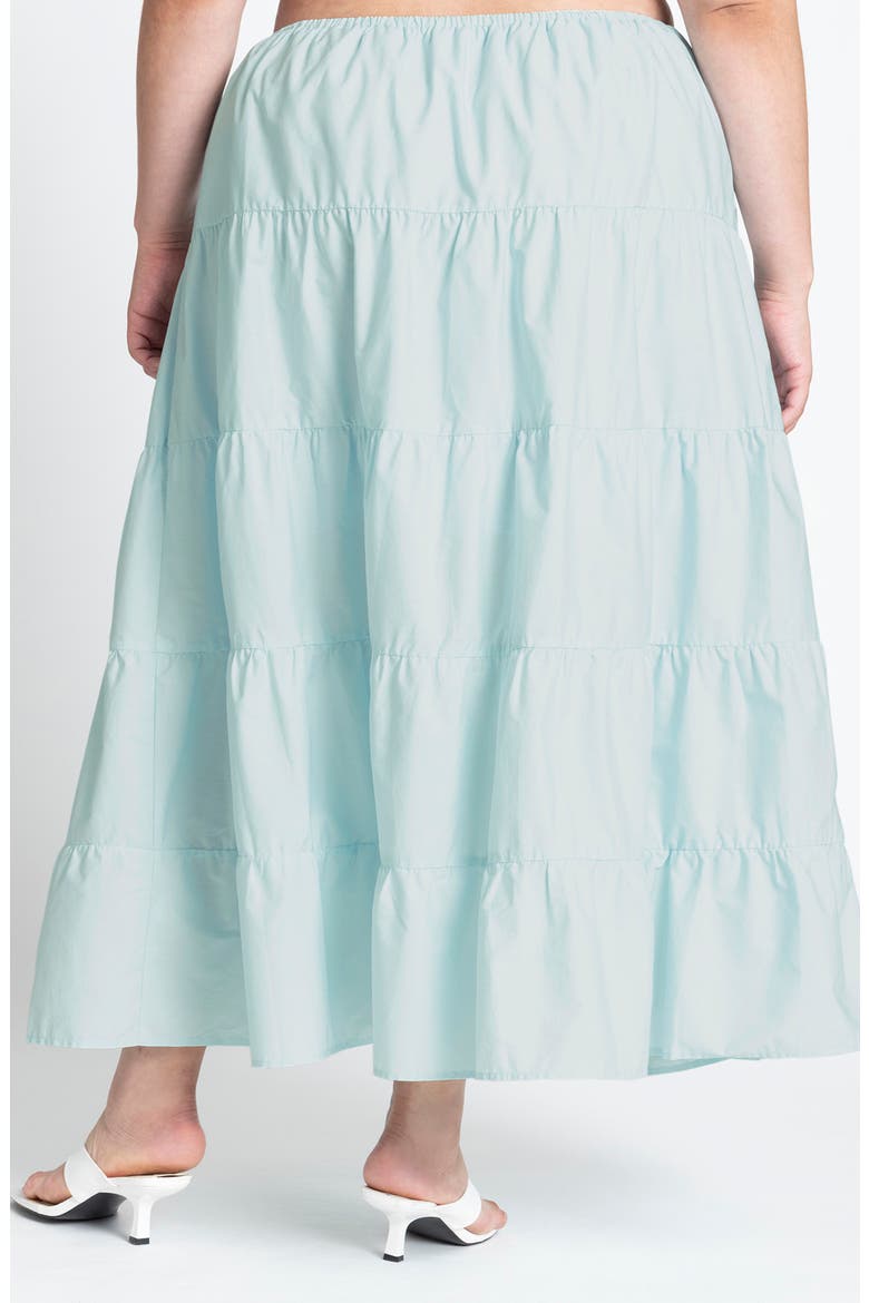 Tiered Maxi Skirt, Alternate, color, STARLIGHT BLUE