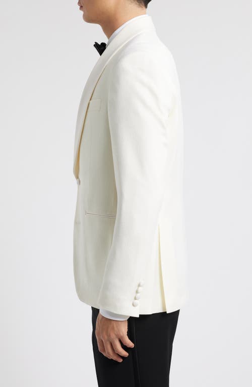 Jack Victor Ethan Stretch Wool Dinner Jacket In White