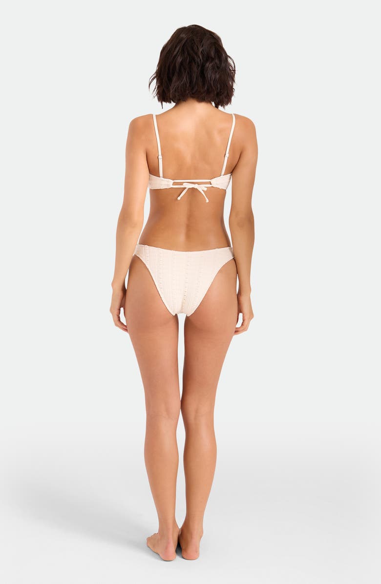 Volcom Coco Low Tide V-Cut Bikini Bottoms, Alternate, color, White Sand