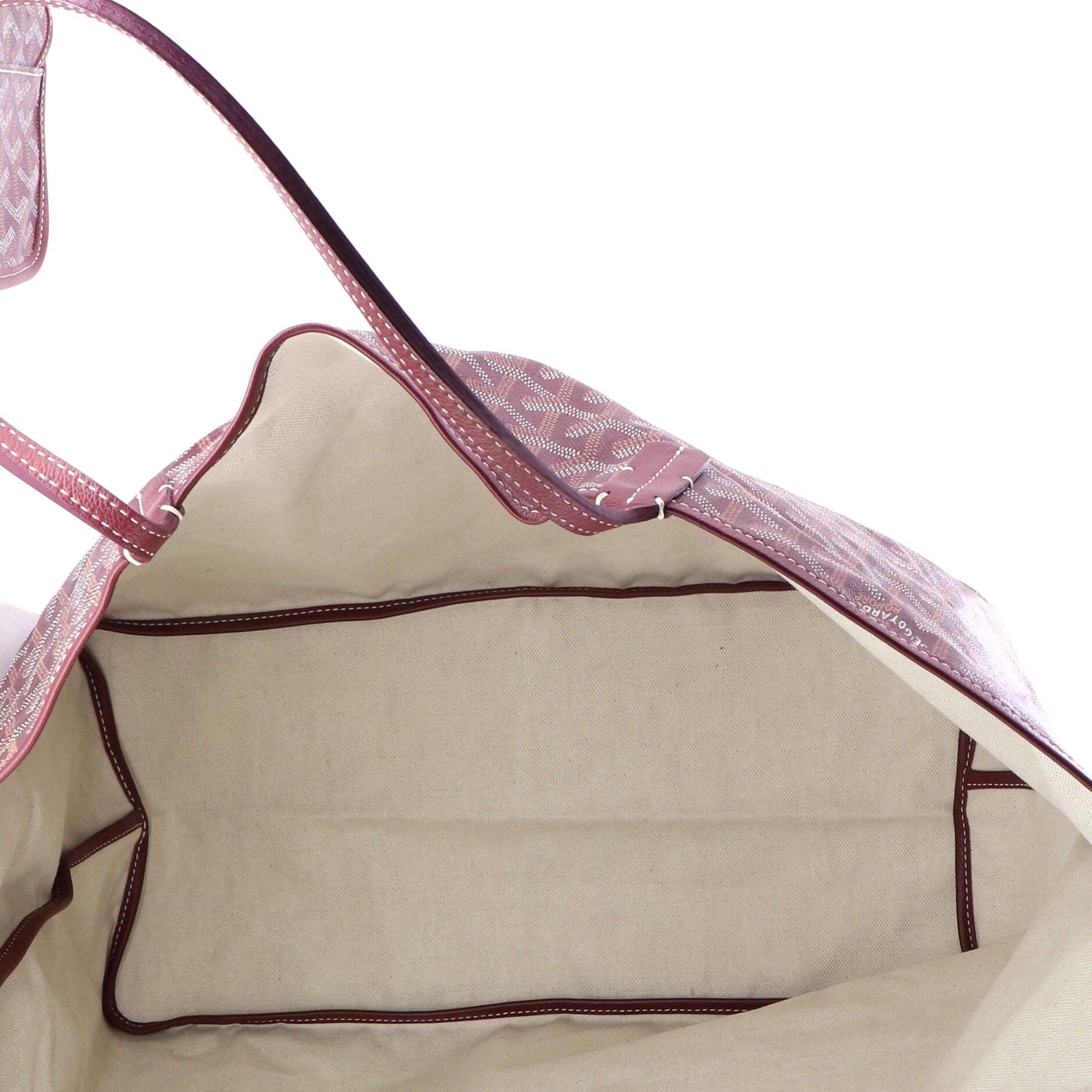 Pre-Owned Goyard Saint Louis Tote Coated Canvas GM, Alternate, color, Red