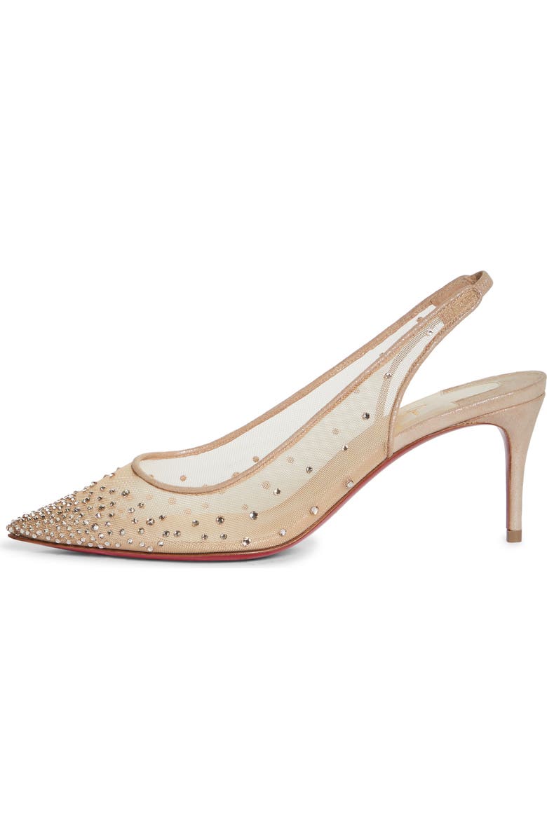 Christian Louboutin Follies Crystal Embellished Slingback Pump, Alternate, color,