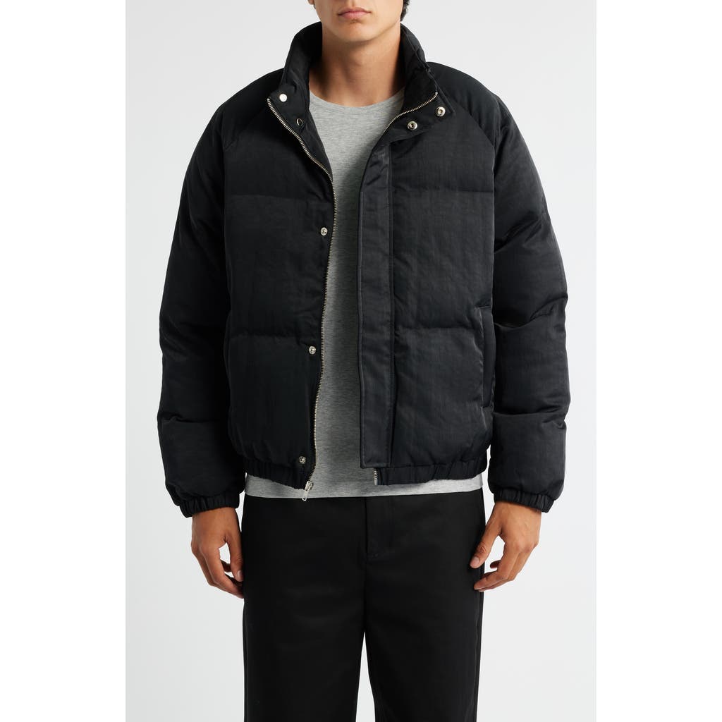 Krost Water Repellent Nylon Puffer Jacket In Black