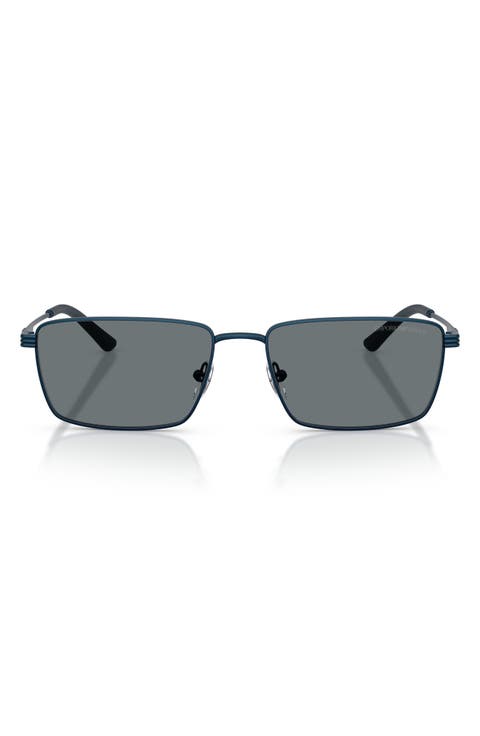 57mm Rectangular Sunglasses