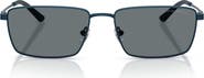 Emporio Armani 57mm Rectangular Sunglasses
