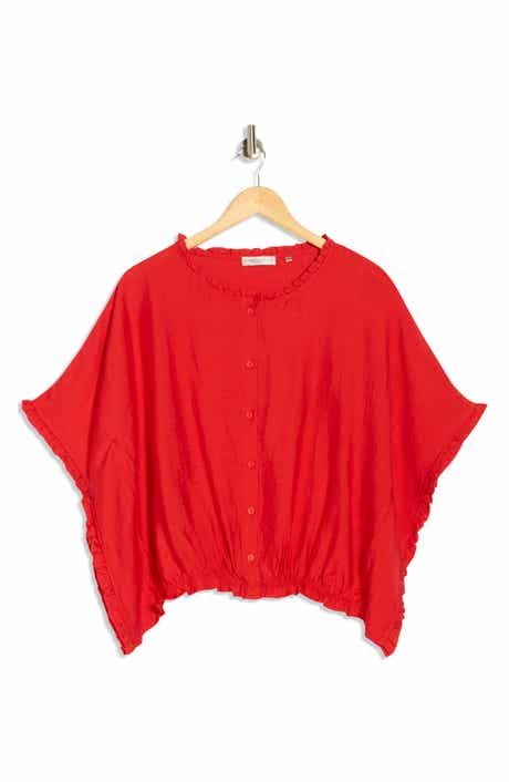 PATRIZIA LUCA Ruffle Trim Top