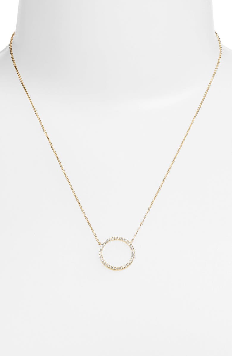 Nadri Circle Pendant Necklace, Alternate, color, 