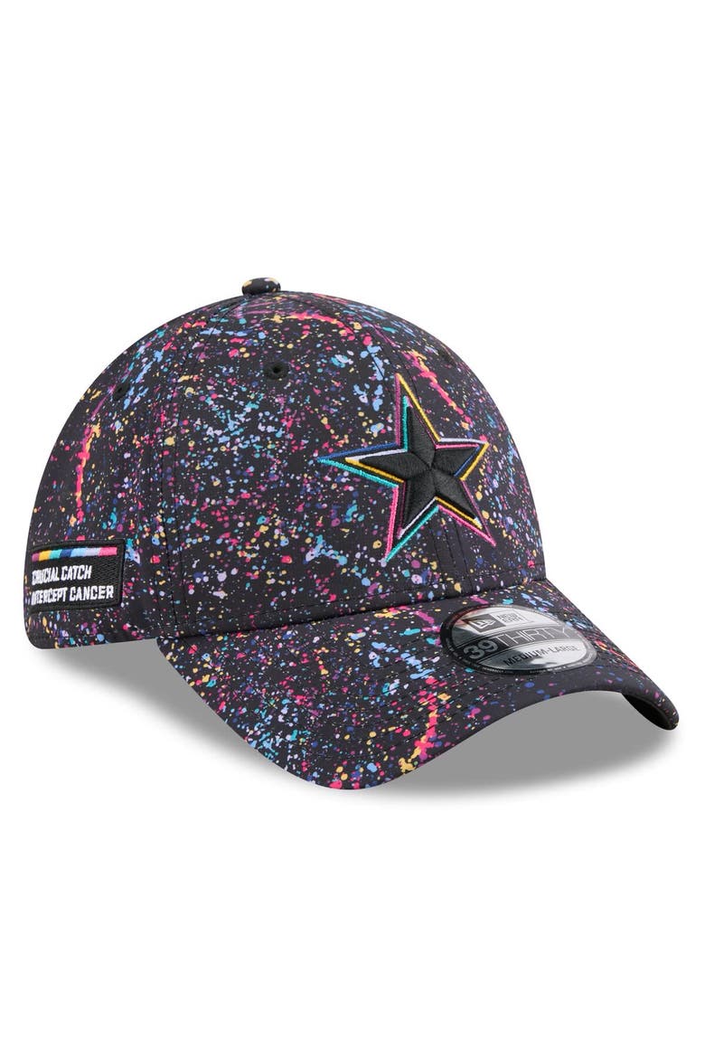 Men's New Era  Black Dallas Cowboys 2025 NFL Crucial Catch 39THIRTY Flex Hat, Main, color, Black