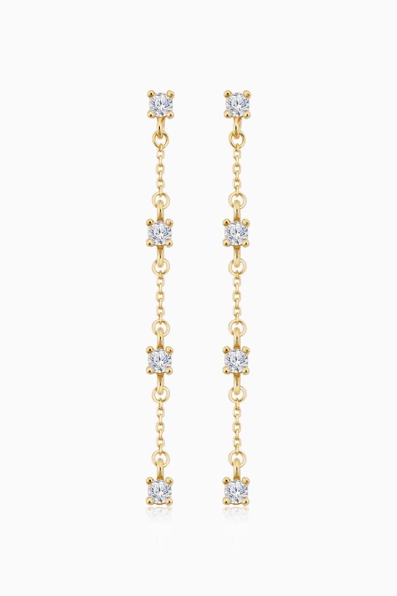 14K Yellow Gold Seeing Sparks Drop Earrings, Main, color, Yellow Gold