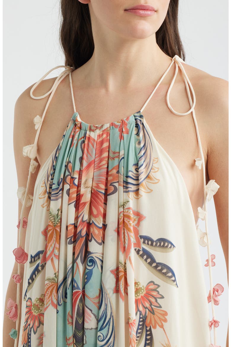 Boho Delhi Floral Tie Shoulder Maxi Dress, Alternate, color, BOHO FLORAL DELHI MI