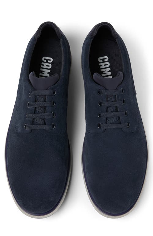 Camper Smith Plain Toe Derby In Blue