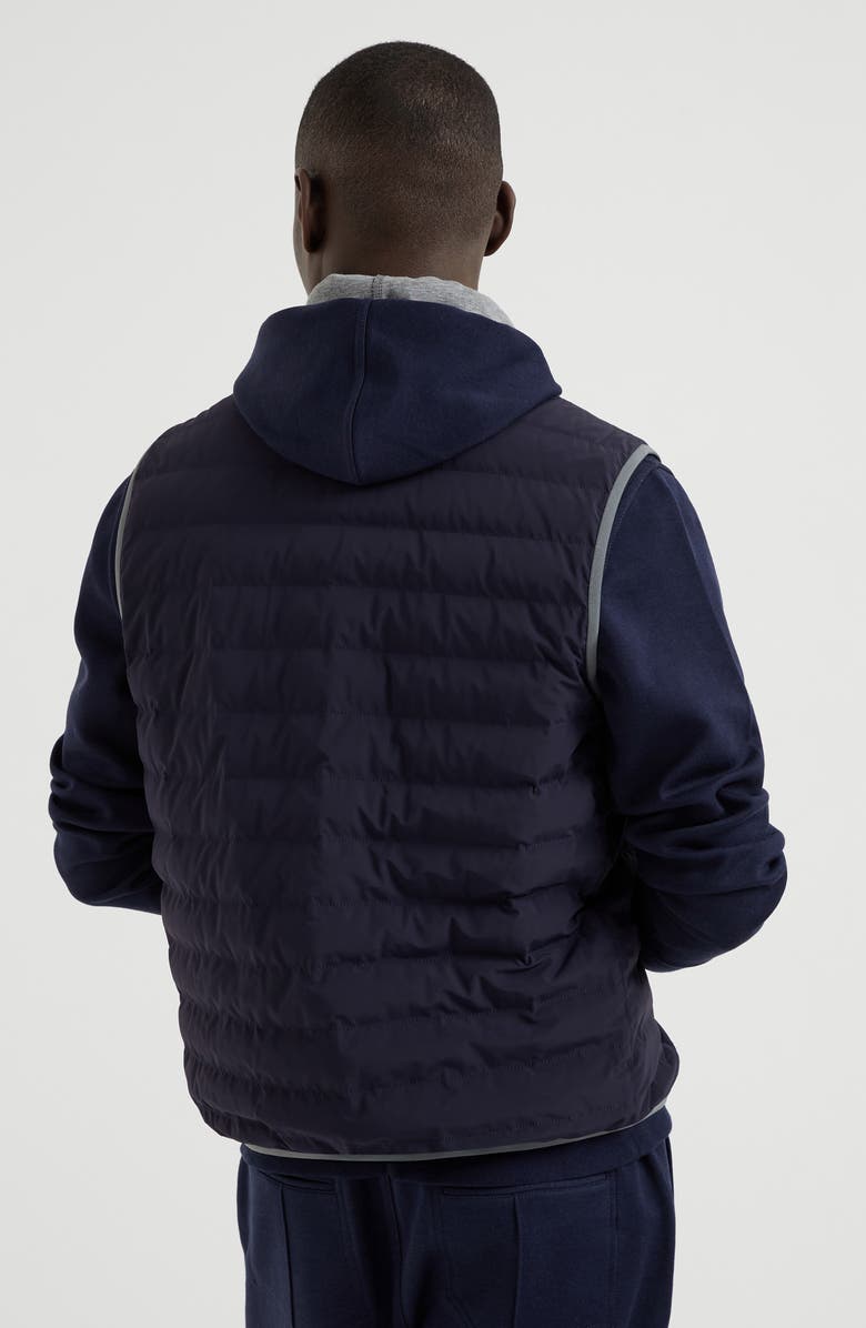 Brunello Cucinelli Nylon down vest, Alternate, color, 