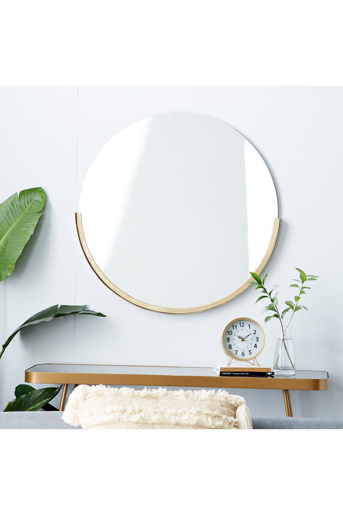 GINGER BIRCH STUDIO Goldtone Modern Wall Mirror | Nordstromrack