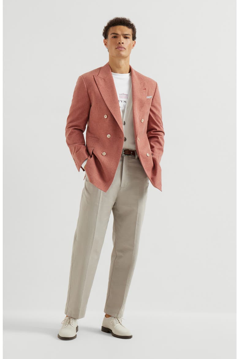 One-and-a-half breasted blazer, Alternate, color, Orange