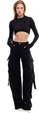 Mother of All Pepper Long Sleeves Crop Top