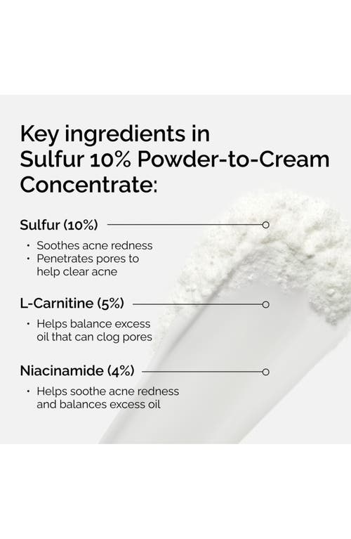 The Ordinary Sulfur 10% Powder-to-cream Concentrate In Transparent