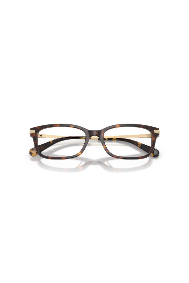 52mm Rectangle optical glasses, Alternate, color, Tortoise