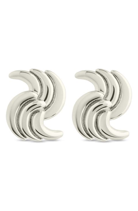 Leni Twisted Statement Stud Earrings