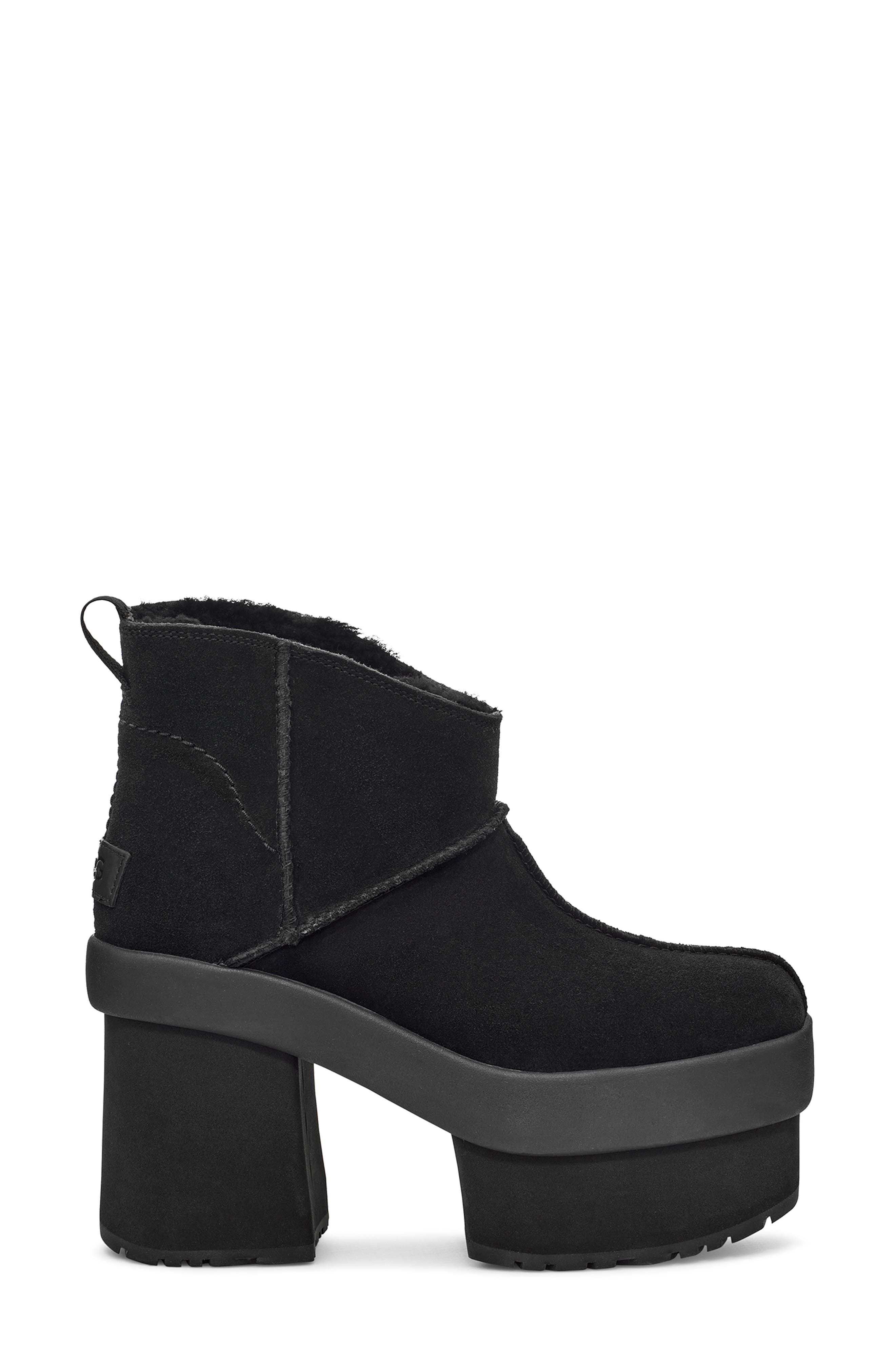 UGG<sup>®</sup> Mini New Heights Platform Boot, Alternate, color, Blk